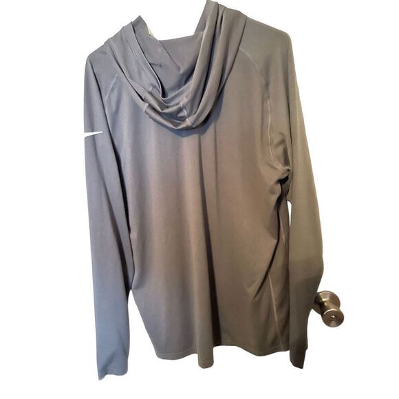 Nike Womens Grey Steelers Dri-Fit Raglan Sleeve Hooded Sweatshirt Size XL - Picture 10 of 16